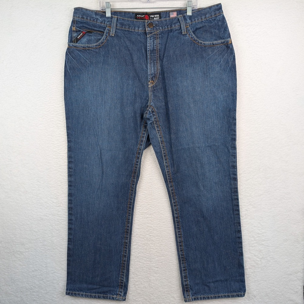 Ariat M4 FR Jeans Low Rise Boot 42x32 USA Fabric Safety Cowboy Work Boot Cut Men
